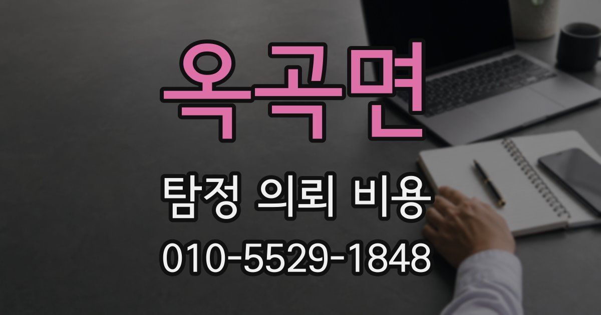 옥곡면 탐정 의뢰 비용
