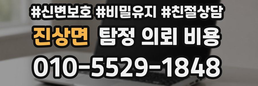 진상면 탐정 의뢰 비용