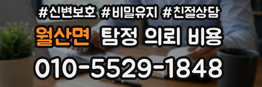 월산면 탐정 의뢰 비용