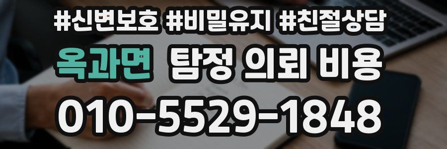 옥과면 탐정 의뢰 비용