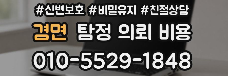 겸면 탐정 의뢰 비용