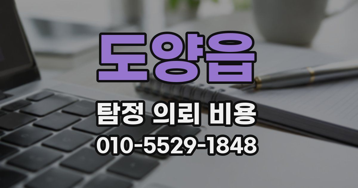 도양읍 탐정 의뢰 비용