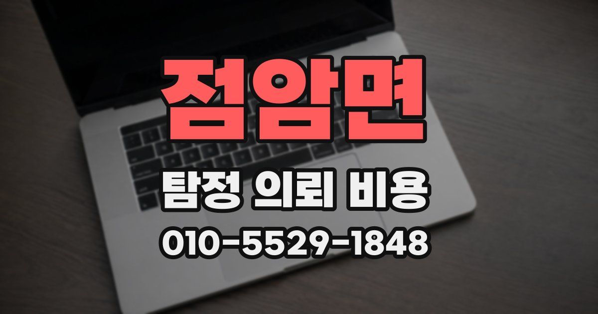 점암면 탐정 의뢰 비용