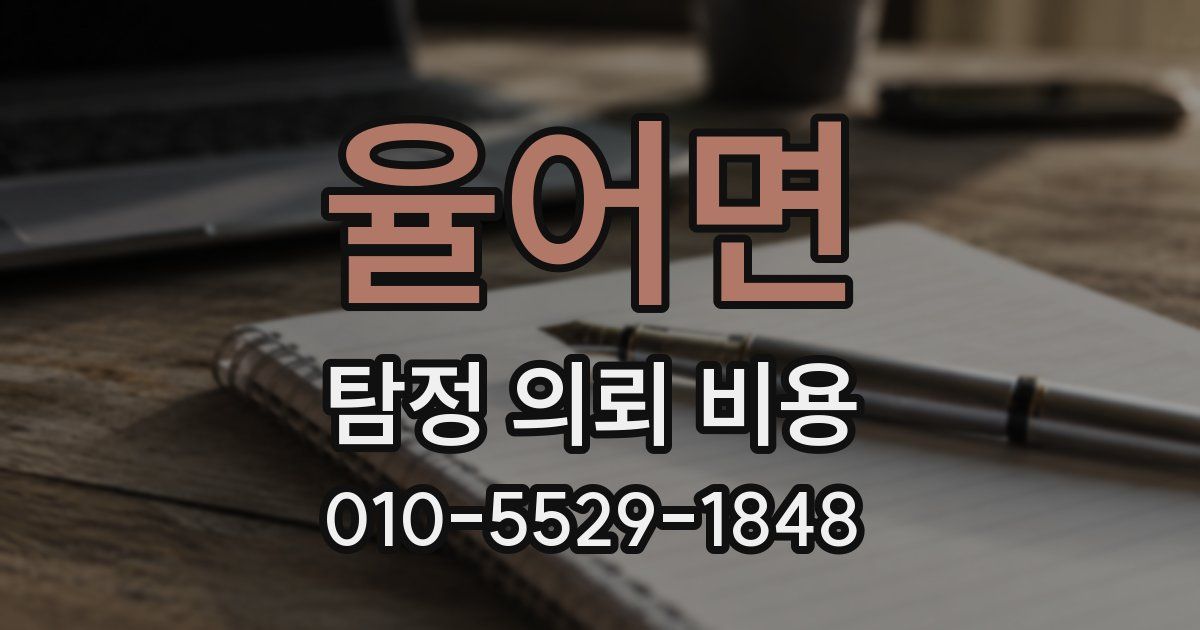 율어면 탐정 의뢰 비용