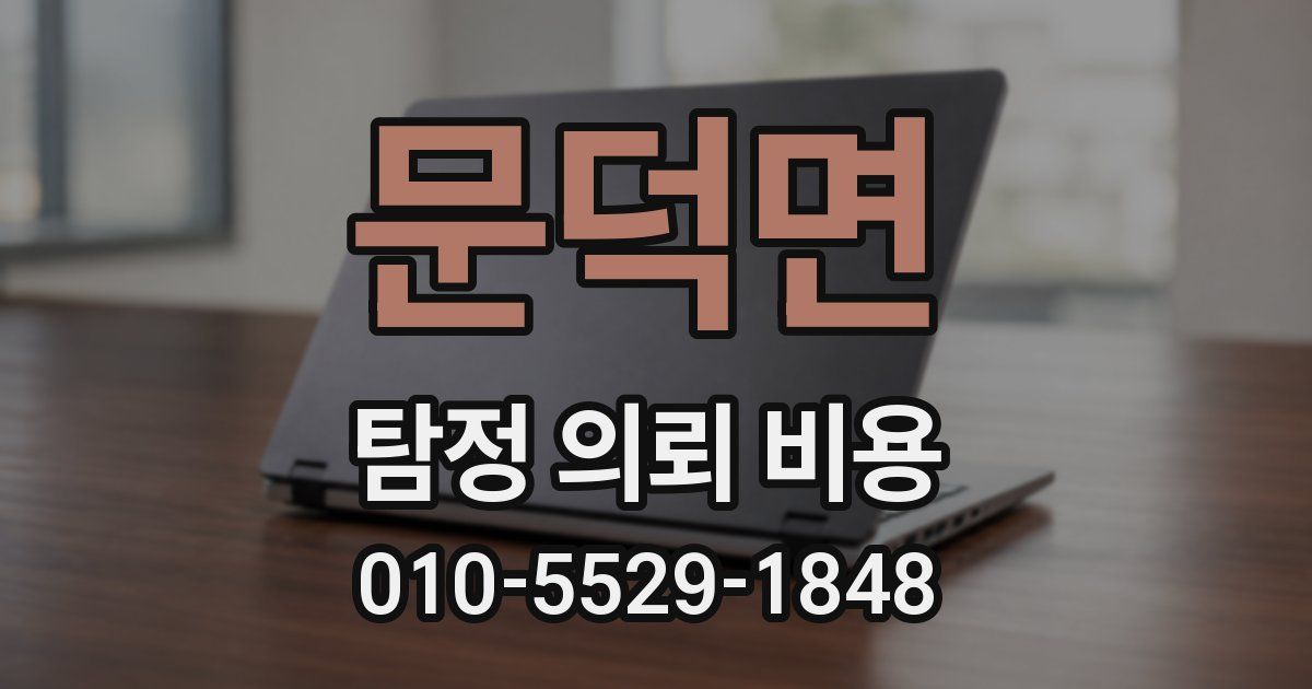 문덕면 탐정 의뢰 비용
