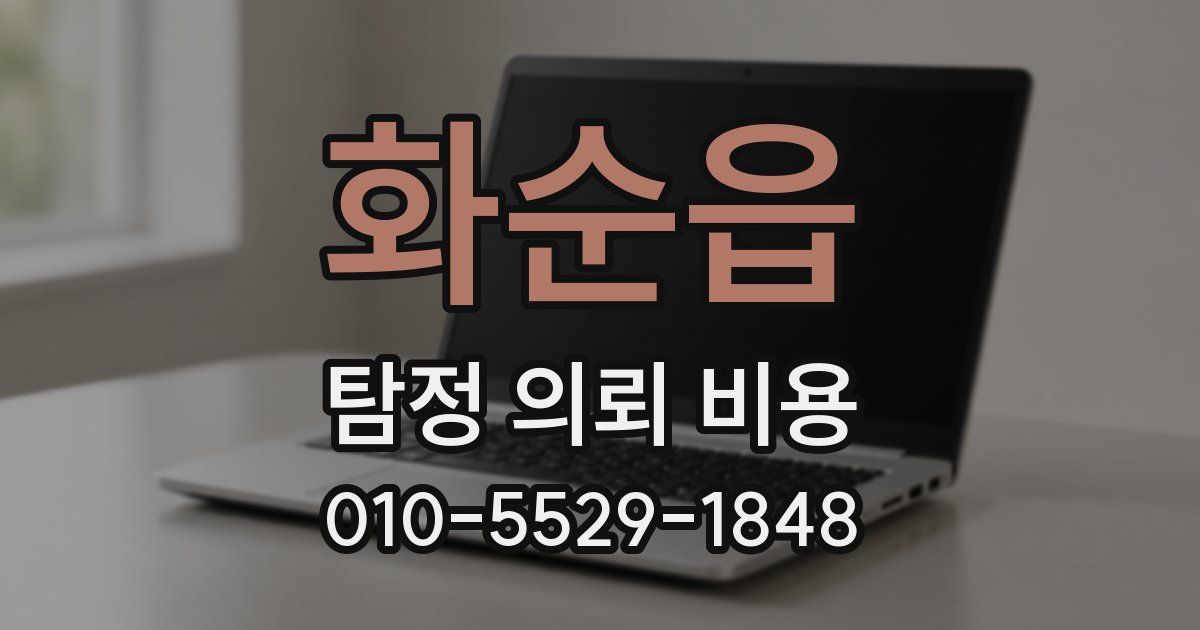 화순읍 탐정 의뢰 비용