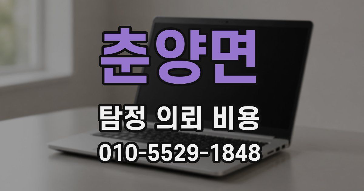 춘양면 탐정 의뢰 비용