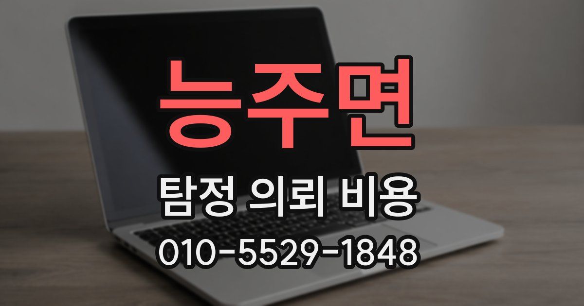 능주면 탐정 의뢰 비용