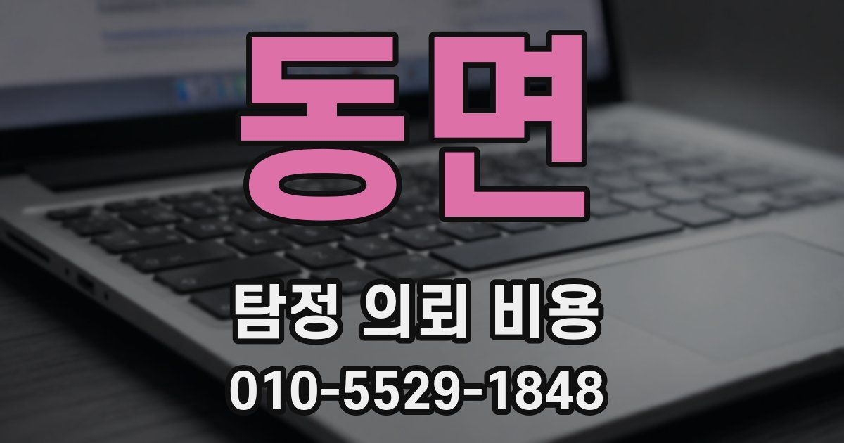 동면 탐정 의뢰 비용