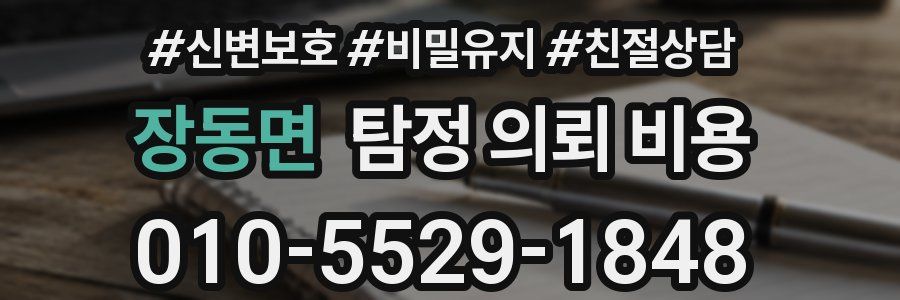 장동면 탐정 의뢰 비용
