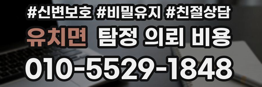 유치면 탐정 의뢰 비용