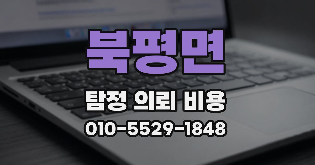 북평면 탐정 의뢰 비용