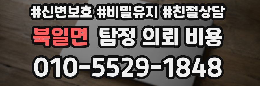 북일면 탐정 의뢰 비용