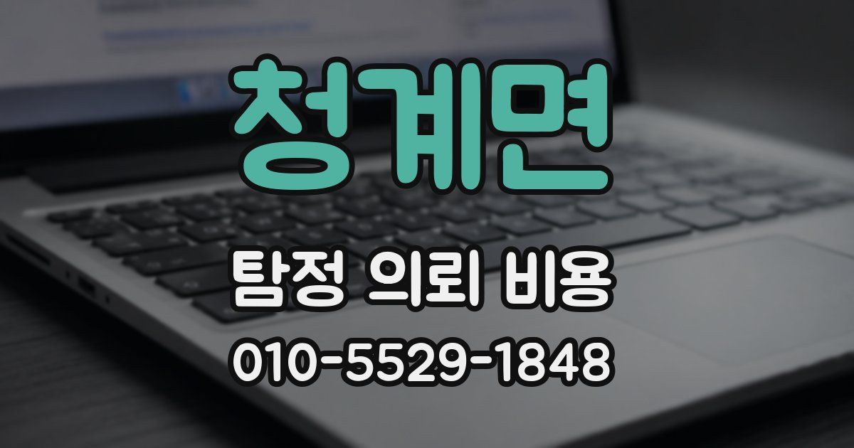 청계면 탐정 의뢰 비용