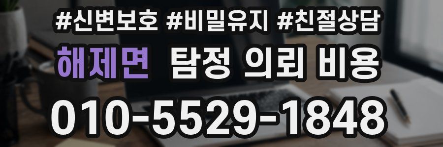 해제면 탐정 의뢰 비용