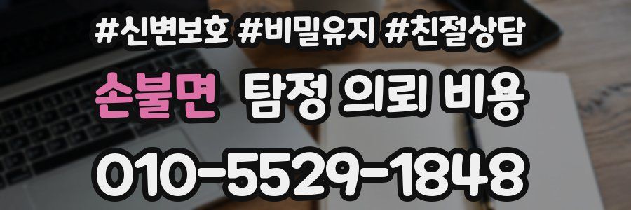 손불면 탐정 의뢰 비용