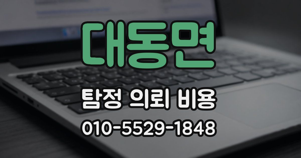 대동면 탐정 의뢰 비용