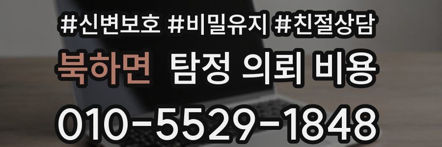 북하면 탐정 의뢰 비용