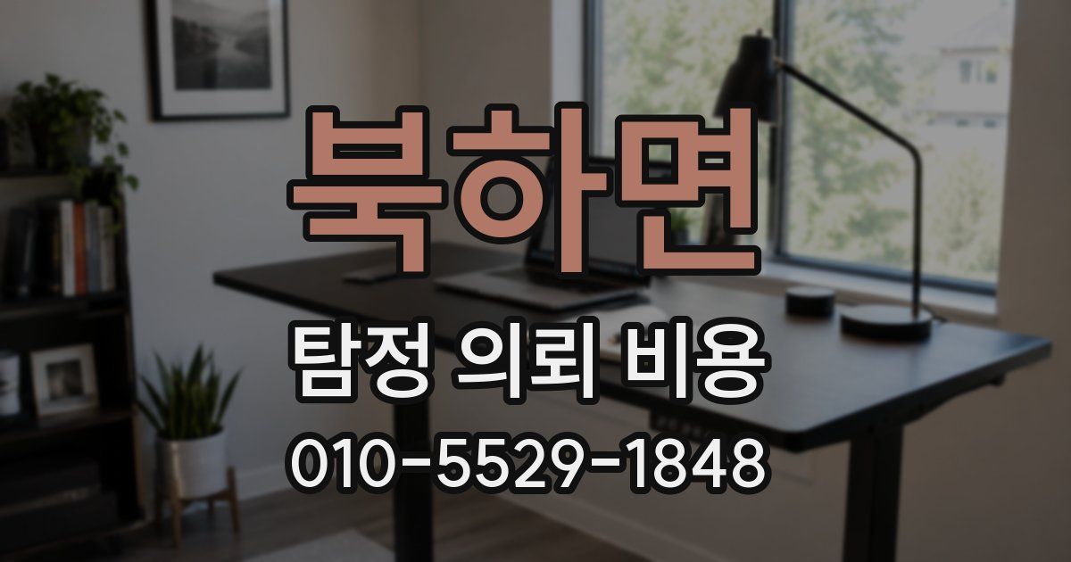 북하면 탐정 의뢰 비용