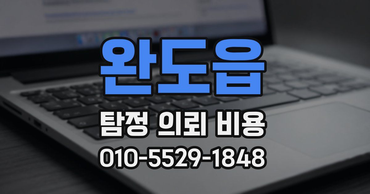완도읍 탐정 의뢰 비용