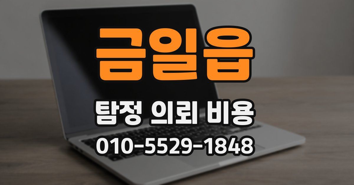 금일읍 탐정 의뢰 비용