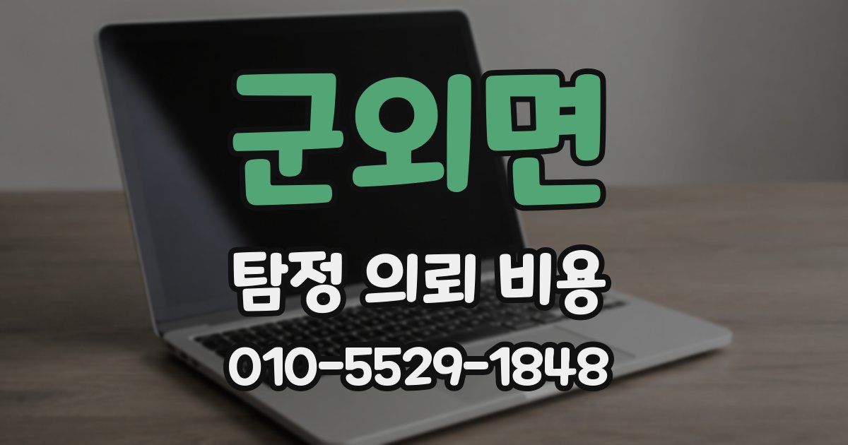 군외면 탐정 의뢰 비용