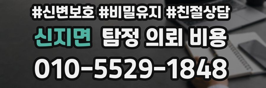 신지면 탐정 의뢰 비용