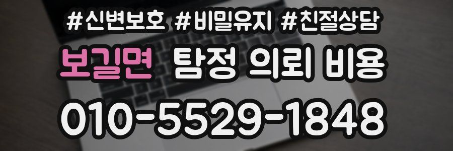 보길면 탐정 의뢰 비용