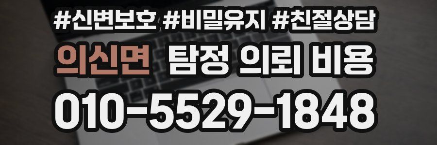 의신면 탐정 의뢰 비용