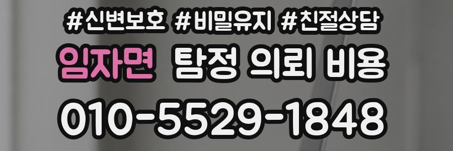 임자면 탐정 의뢰 비용