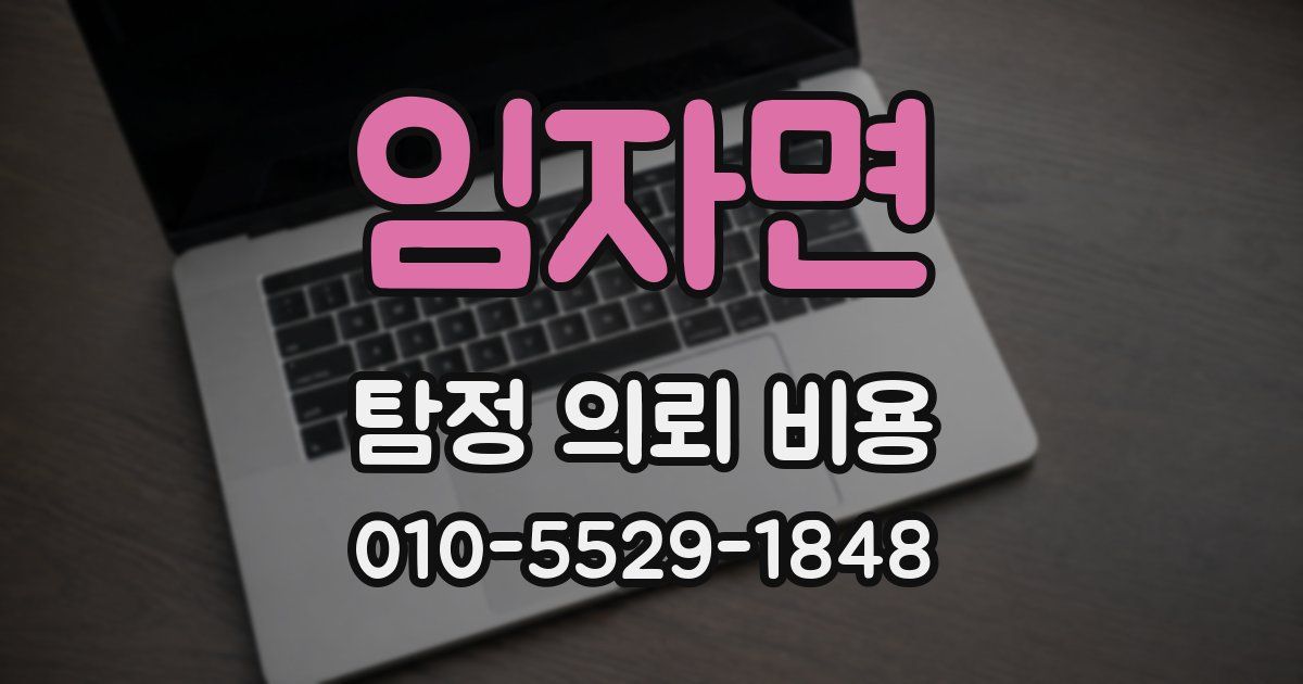 임자면 탐정 의뢰 비용