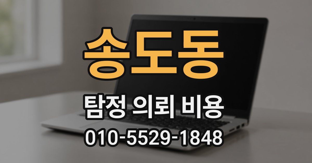 송도동 탐정 의뢰 비용