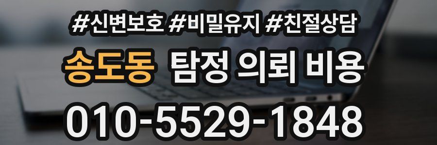 송도동 탐정 의뢰 비용