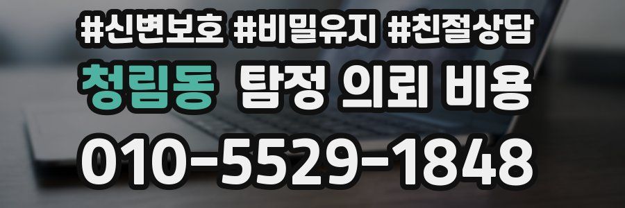 청림동 탐정 의뢰 비용