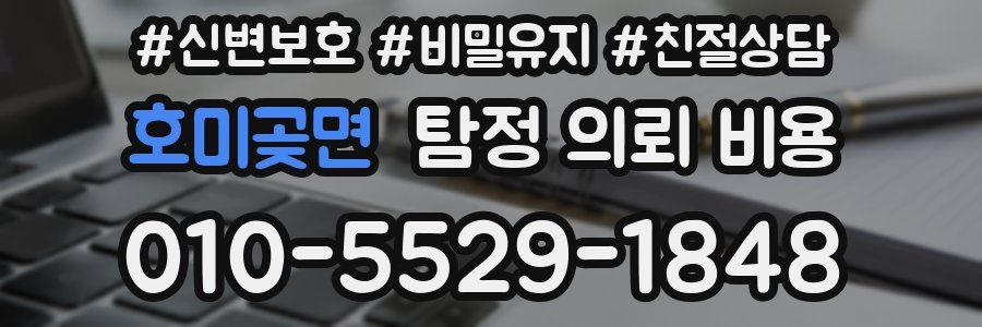 호미곶면 탐정 의뢰 비용