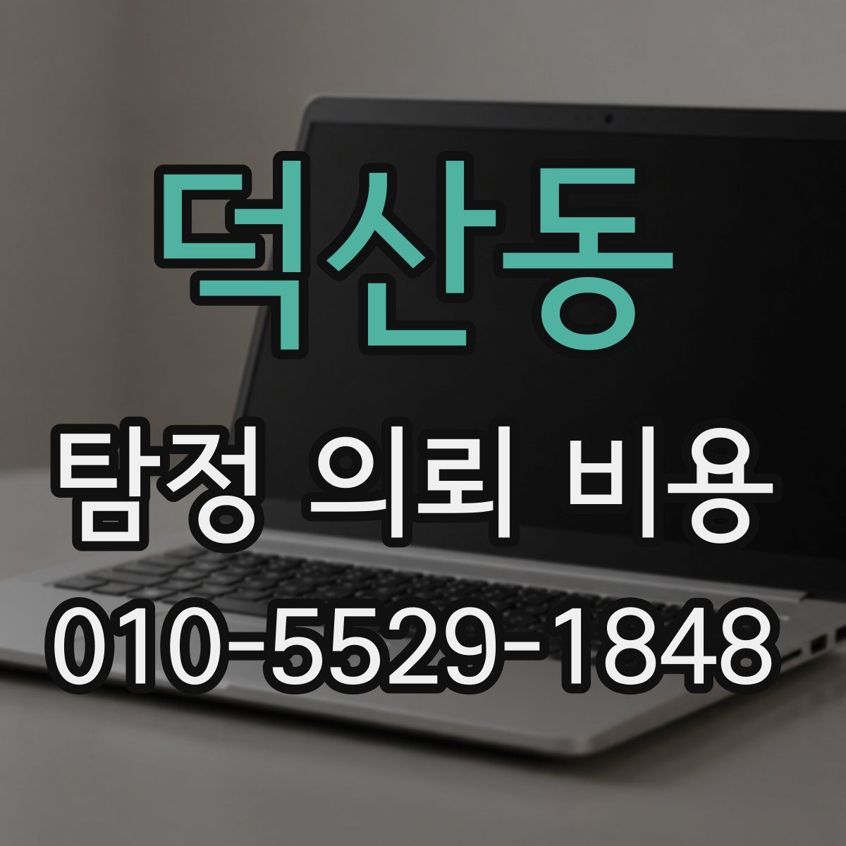 덕산동 탐정 의뢰 비용