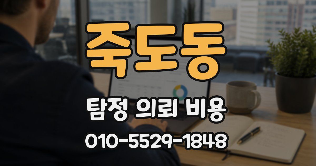 죽도동 탐정 의뢰 비용