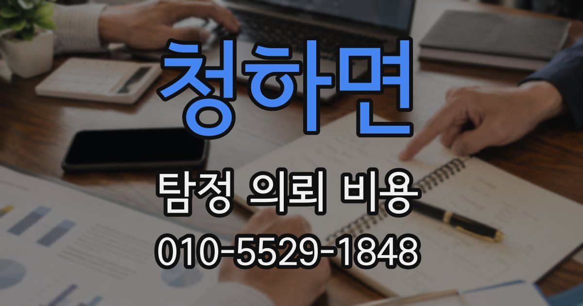 청하면 탐정 의뢰 비용