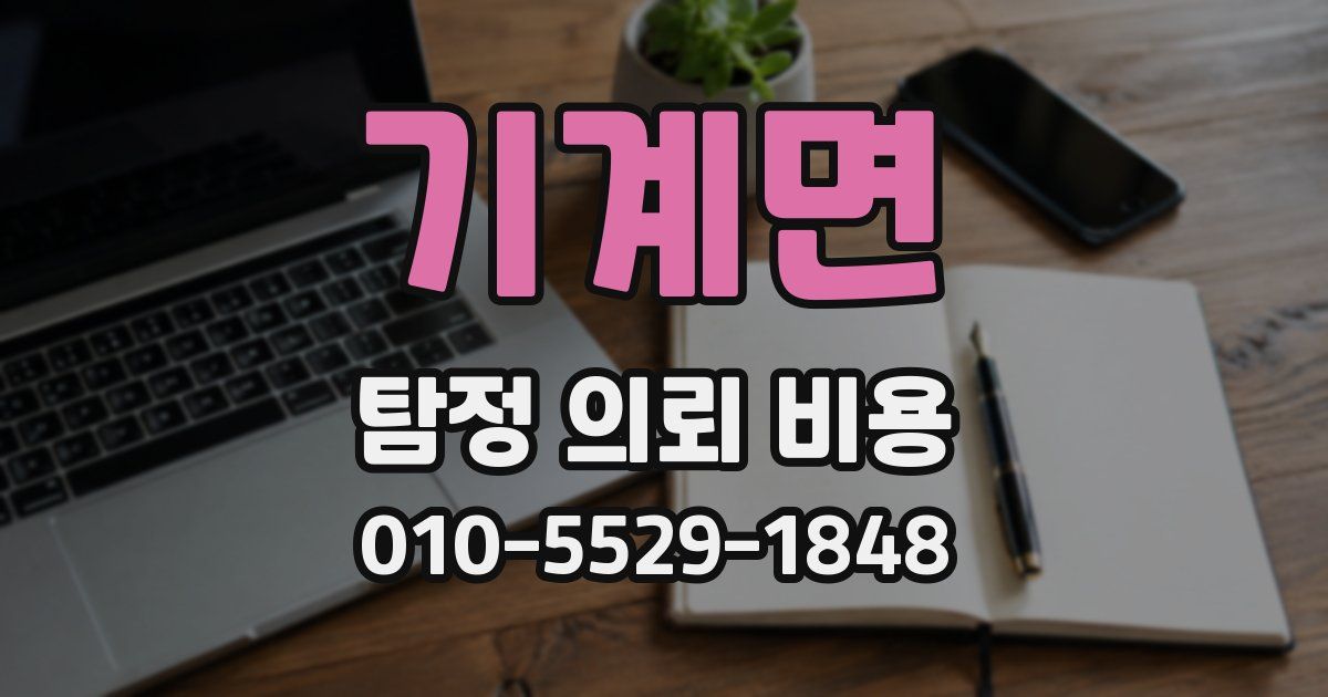 기계면 탐정 의뢰 비용