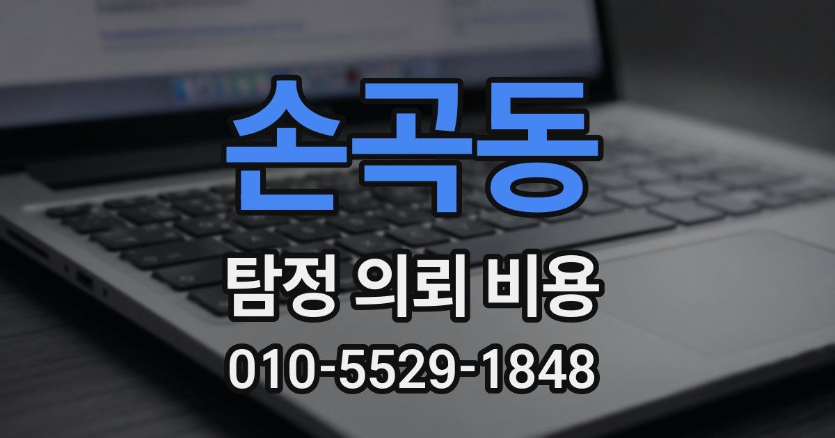 손곡동 탐정 의뢰 비용