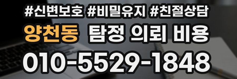 양천동 탐정 의뢰 비용