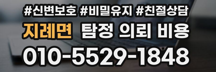 지례면 탐정 의뢰 비용