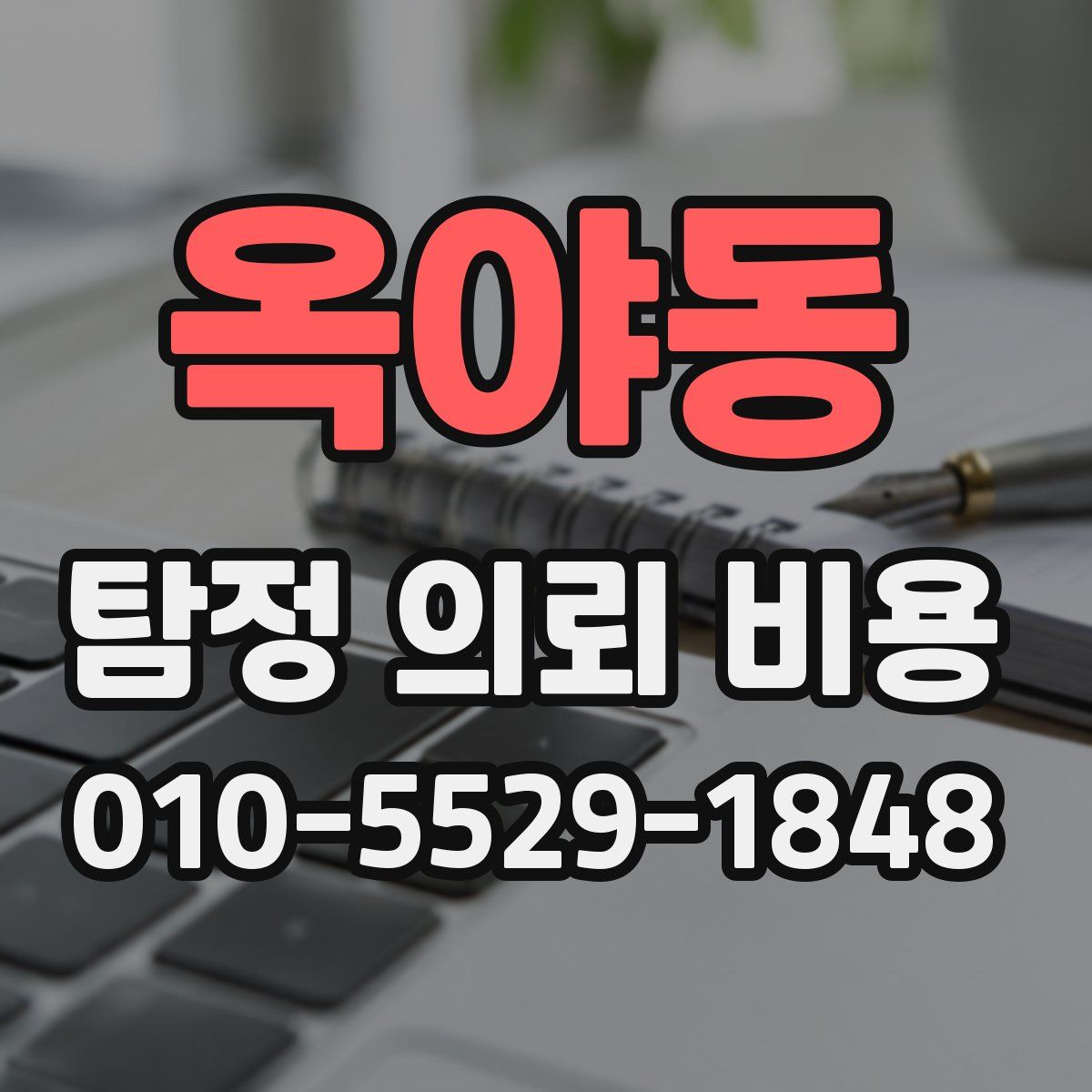 옥야동 탐정 의뢰 비용