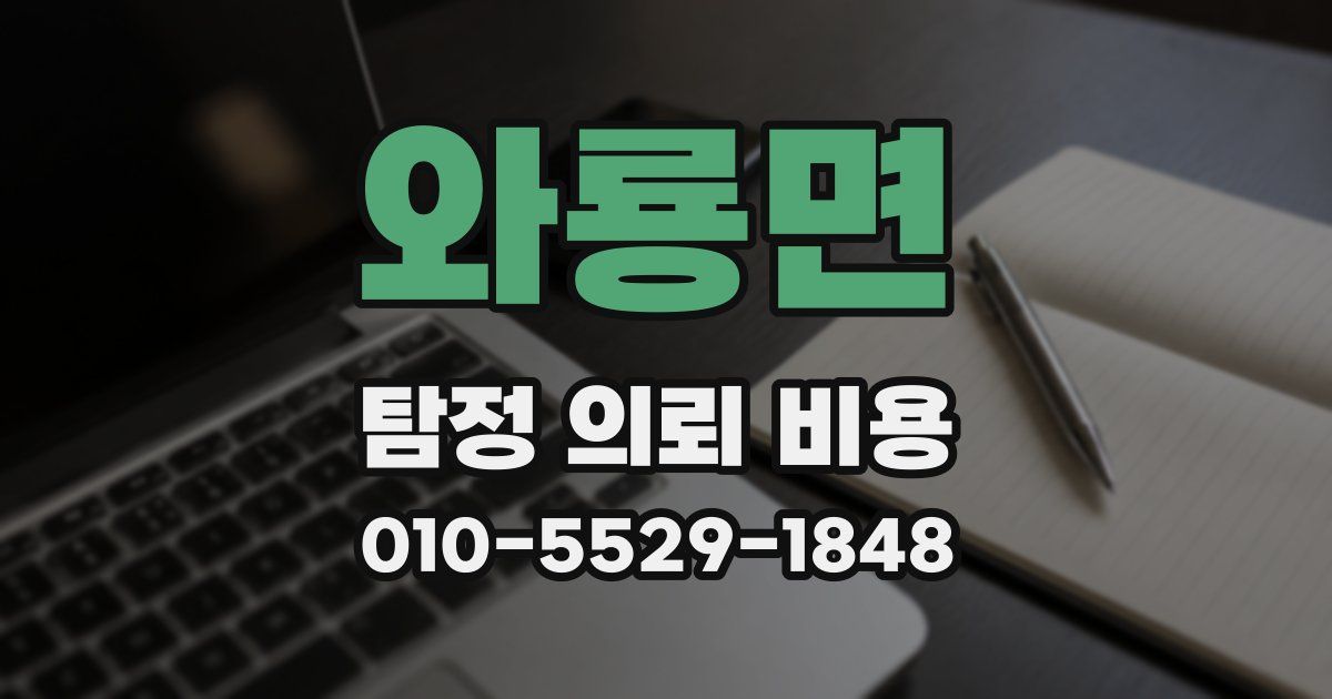 와룡면 탐정 의뢰 비용