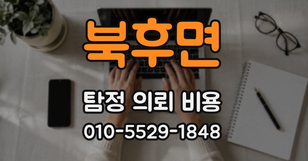 북후면 탐정 의뢰 비용