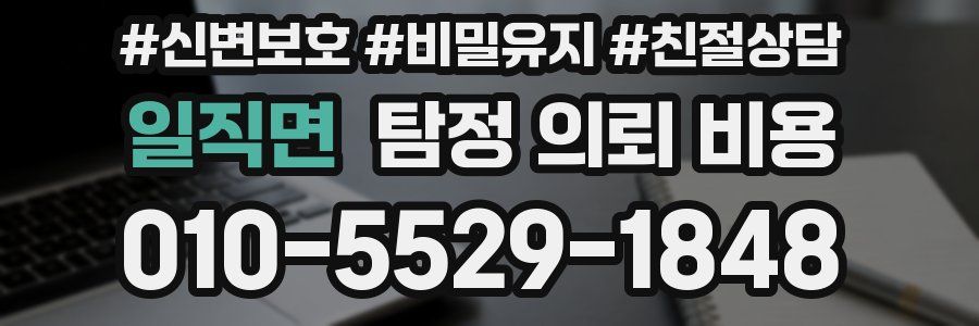 일직면 탐정 의뢰 비용
