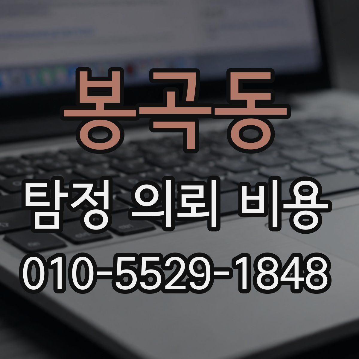 봉곡동 탐정 의뢰 비용