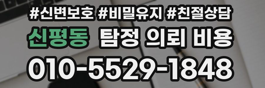 신평동 탐정 의뢰 비용