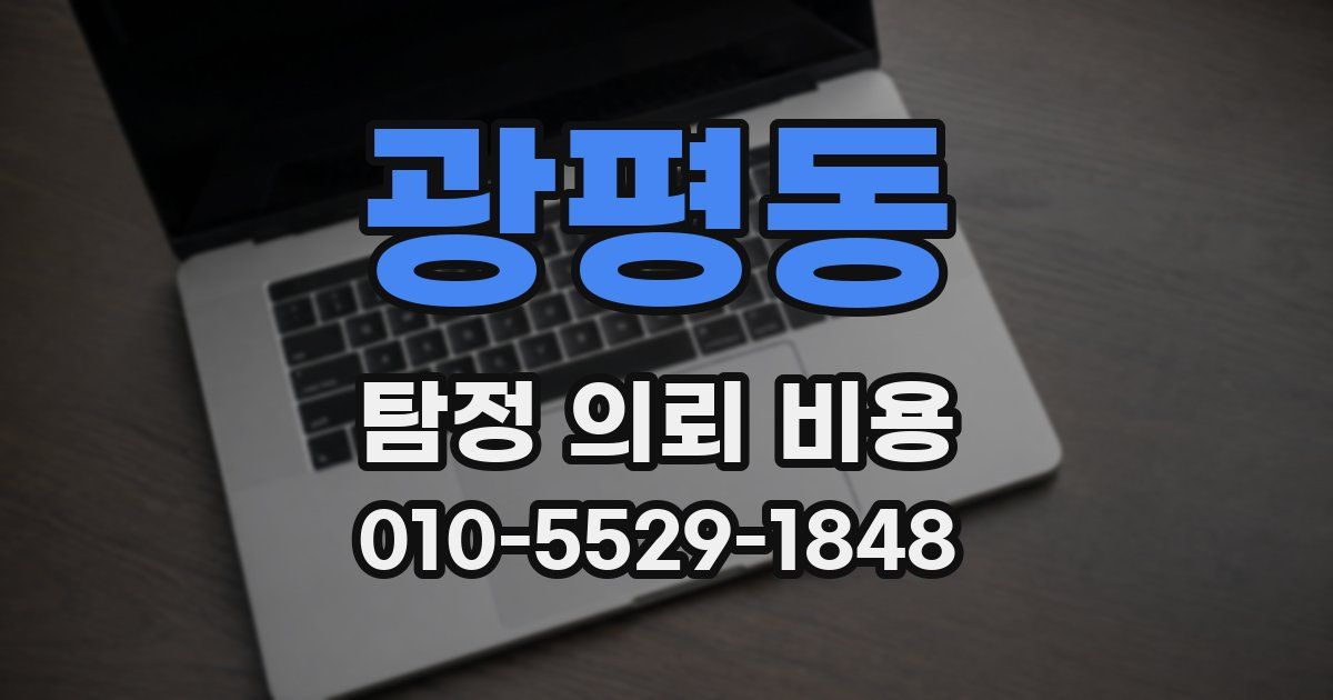 광평동 탐정 의뢰 비용
