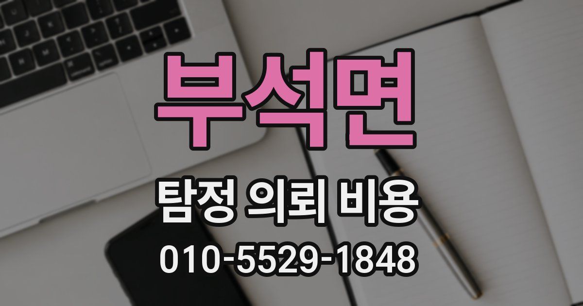 부석면 탐정 의뢰 비용